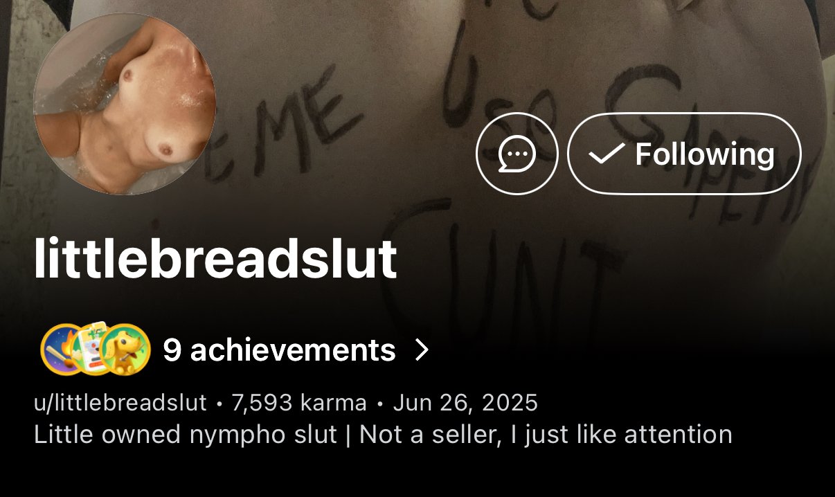 u/littlebreadslut #NqV61deU